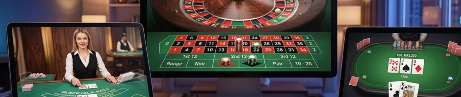 Roulette, blackjack ou poker en ligne ?