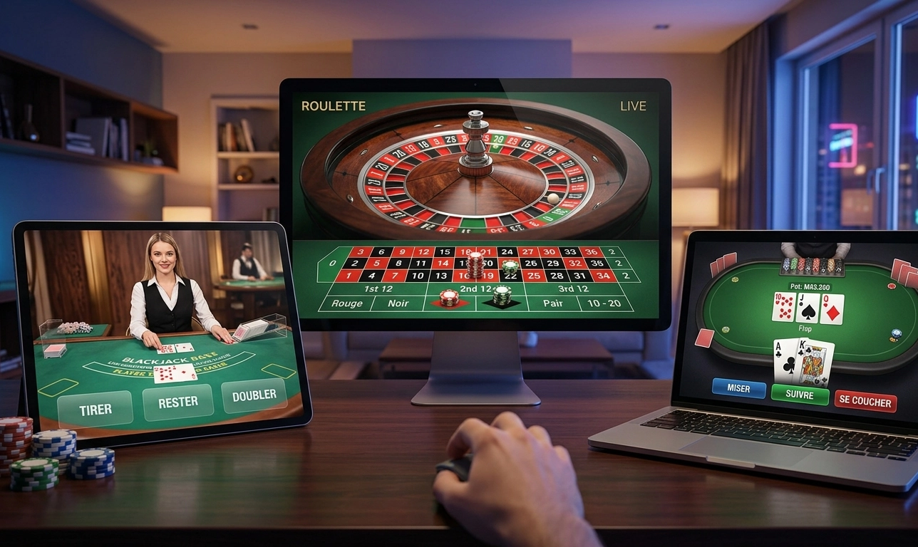 Roulette, blackjack ou poker en ligne ?